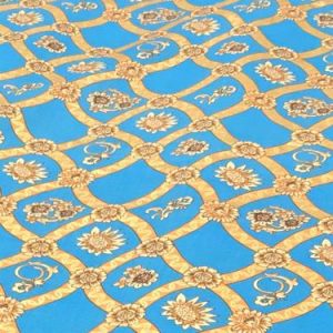 Cotton Lawn Chain Design Royal Blue