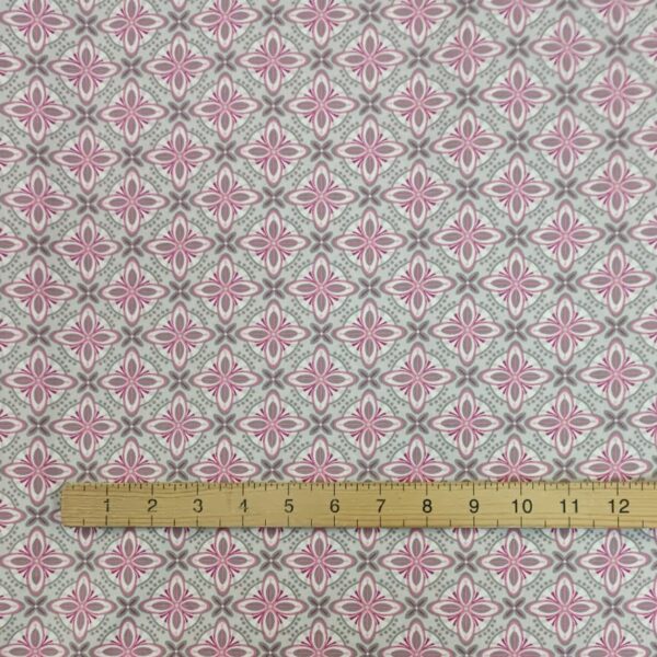 Cotton Poplin Astral and Lilac Pink