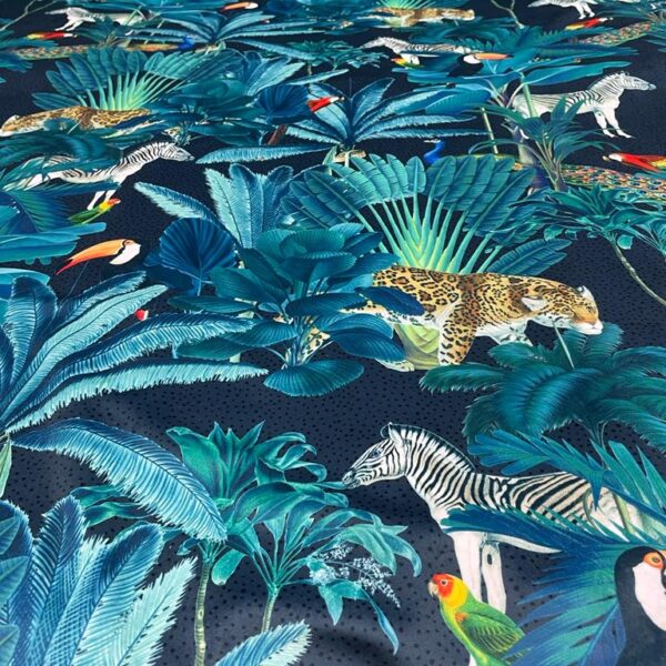 Wildlife Velvet Fabric