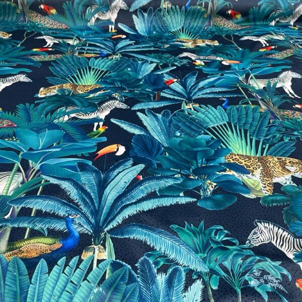 Wildlife Velvet Fabric