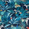 Wildlife Velvet Fabric