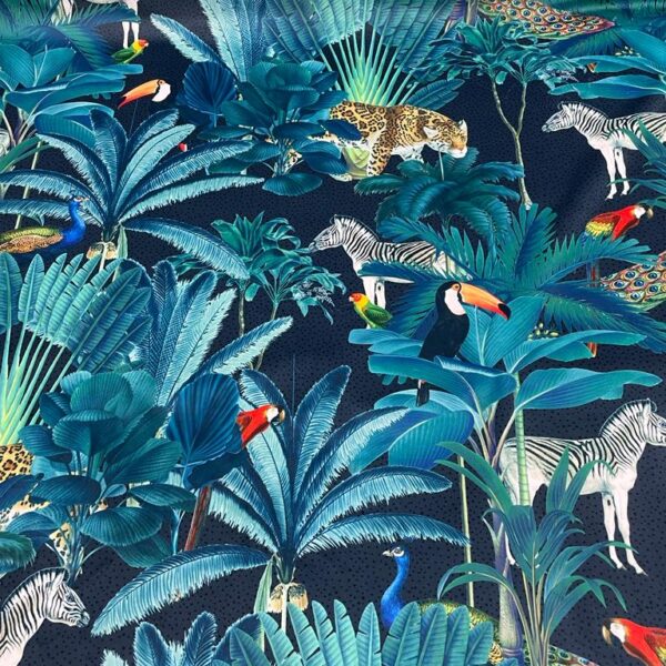 Wildlife Velvet Fabric