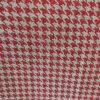 Houndstooth Upholstery Red Fabric