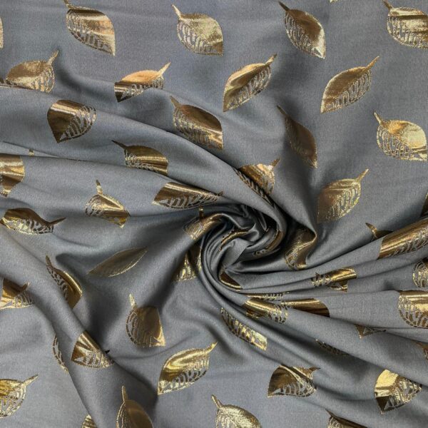 Poly Metallic Brocade Graphite