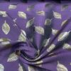 Poly Metallic Brocade Plum