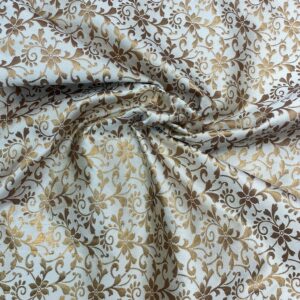 Starflower Brocade Cream Gold