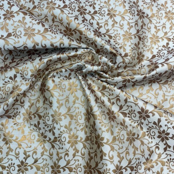 Starflower Brocade Cream Gold