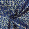 Starflower Brocade Midnight Blue