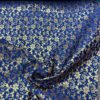 Starflower Brocade Midnight Blue