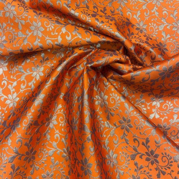 Starflower Brocade Sunburst Orange