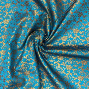 Starflower Brocade Turquoise