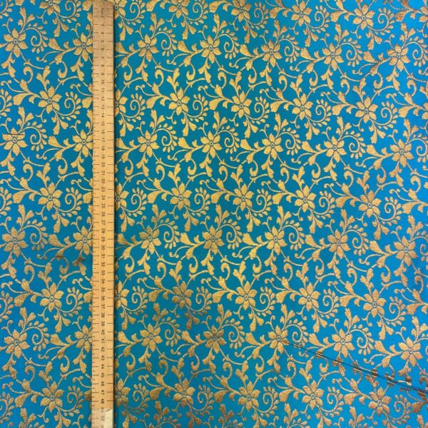 Starflower Brocade Turquoise